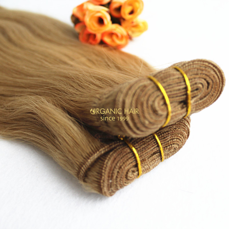 Brazilian straight colored human hair extensions